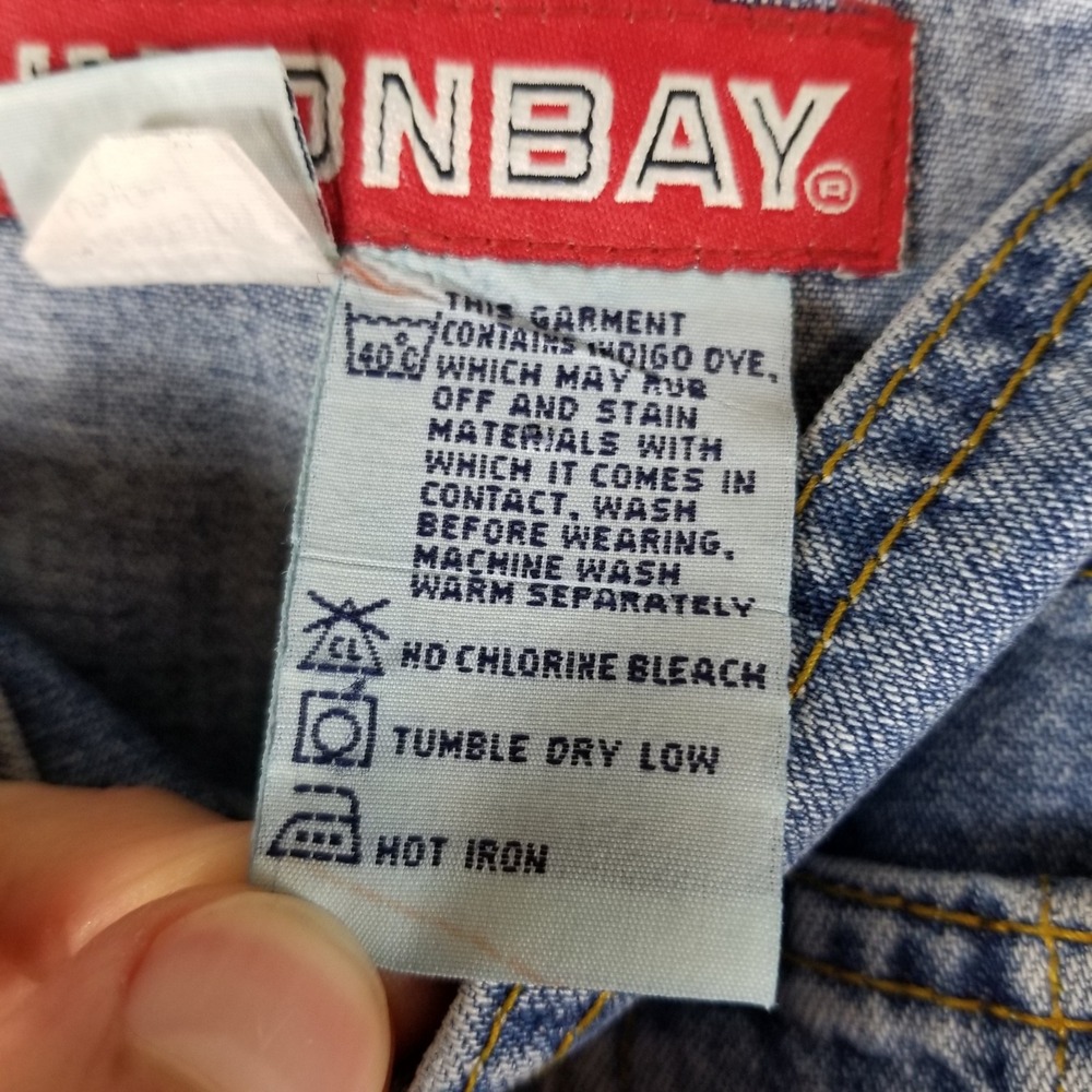 Unionbay Denim Overalls Womens Medium Blue Vintage Carpenter Utility Relaxed Fit - Picture 7 of 10